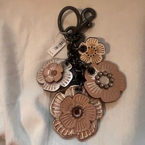 Coach TeaRose BagCharm/Keychain